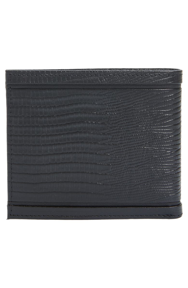 Ted Baker London Steevy Lizard Embossed Bifold Wallet, Alternate, color, 