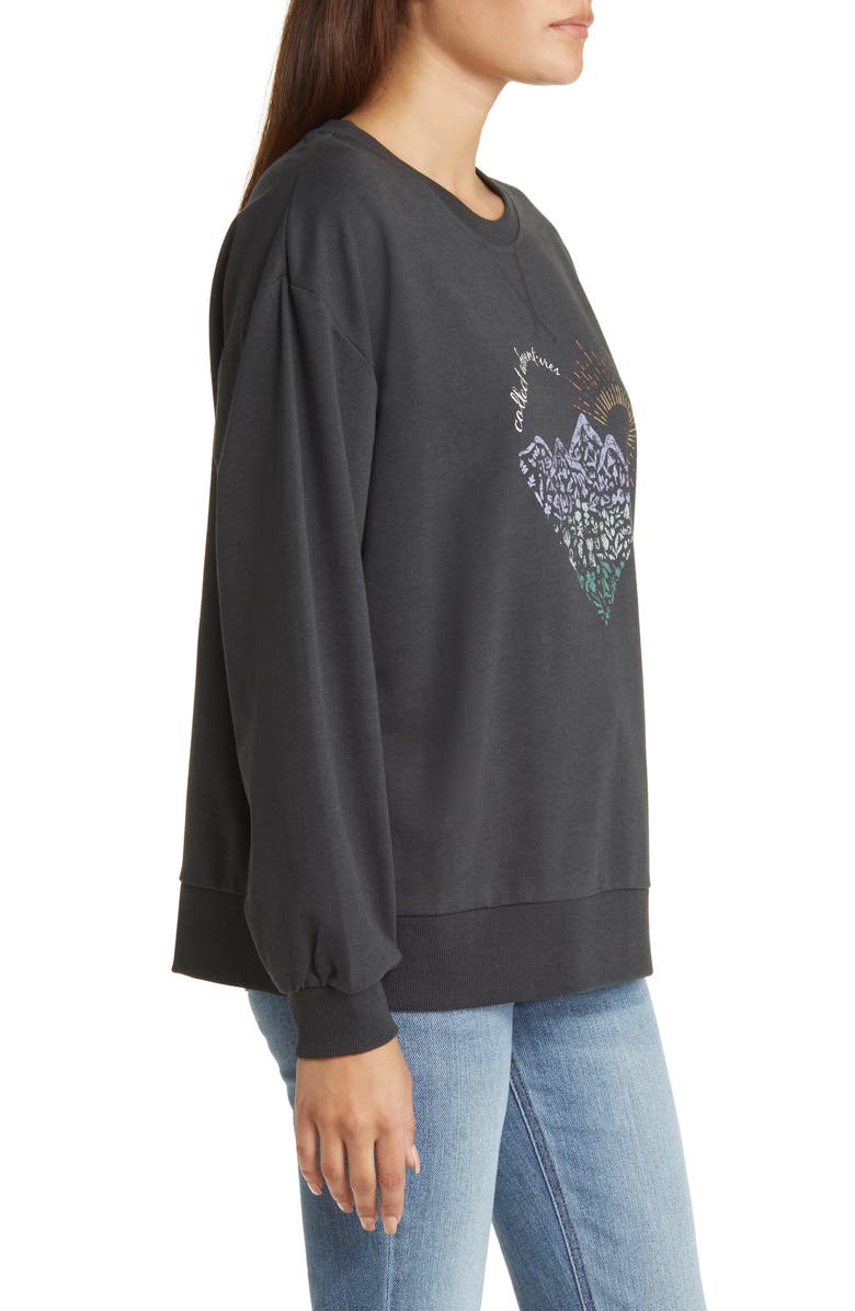 C & C California Millie Graphic Sweatshirt, Alternate, color, 