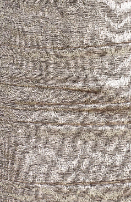 Vince Camuto Metallic Jersey Body-con Dress In Gold
