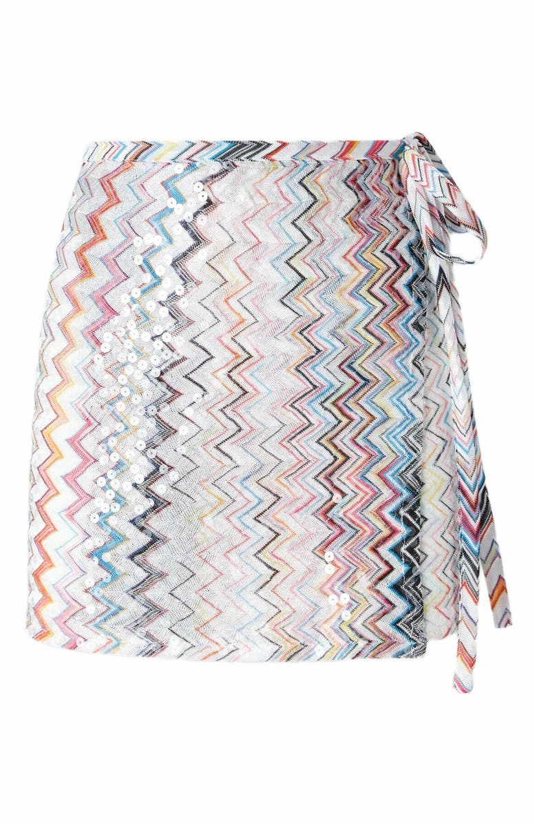 Missoni Viscose Blend Pareo Mini Skirt, Alternate, color, Multicoloured