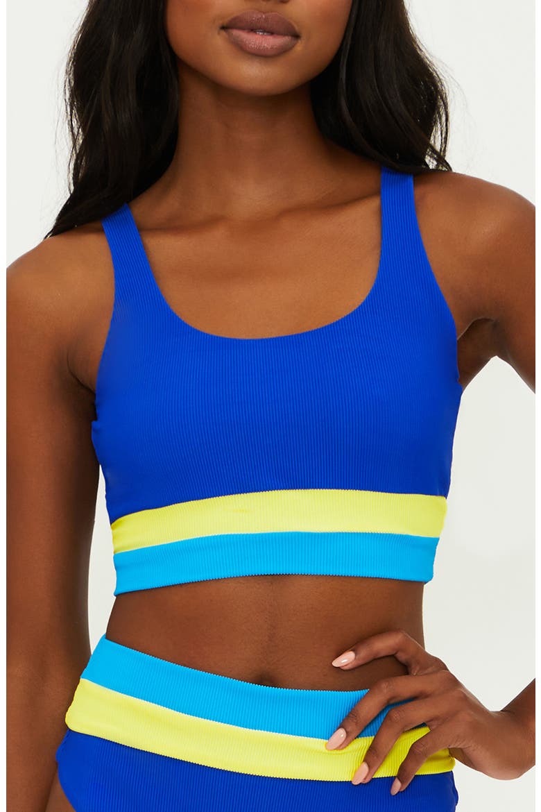 Mackenzine Colorblock Bikini Top, Main, color, RIVIERA COLORBLOCK