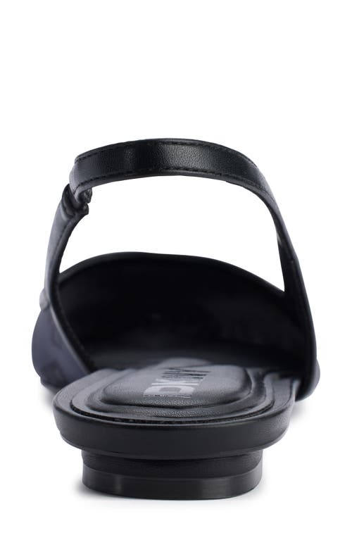 Dkny Millbury Slingback Pointed Toe Flat In Black