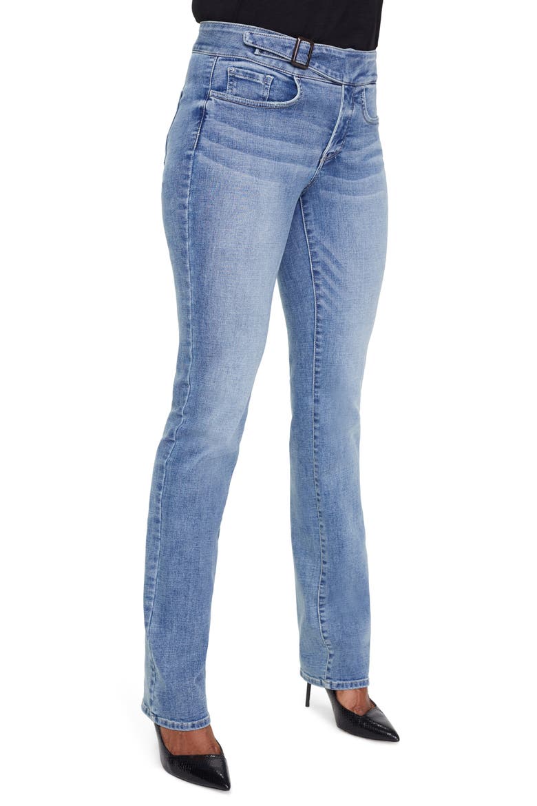 Marilyn Buckle Waist Straight Leg Jeans, Alternate, color, COHEED