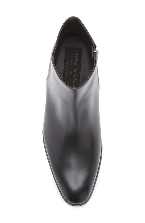 To Boot New York Irwin Zip-up Boot In Cortina Nero
