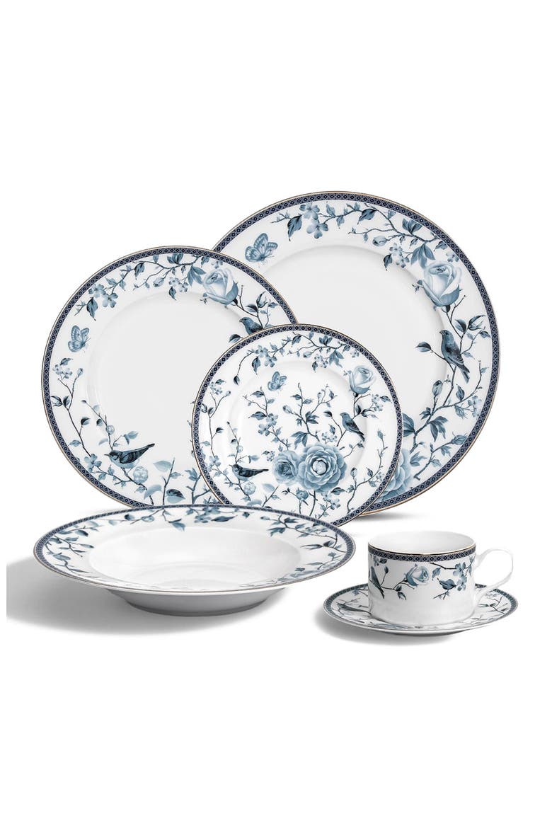 Fiore Plate, Alternate, color, White