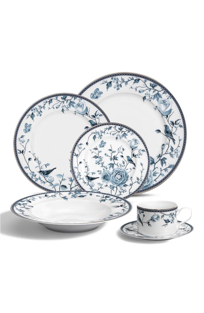 Togas Fiore Plate, Alternate, color, White