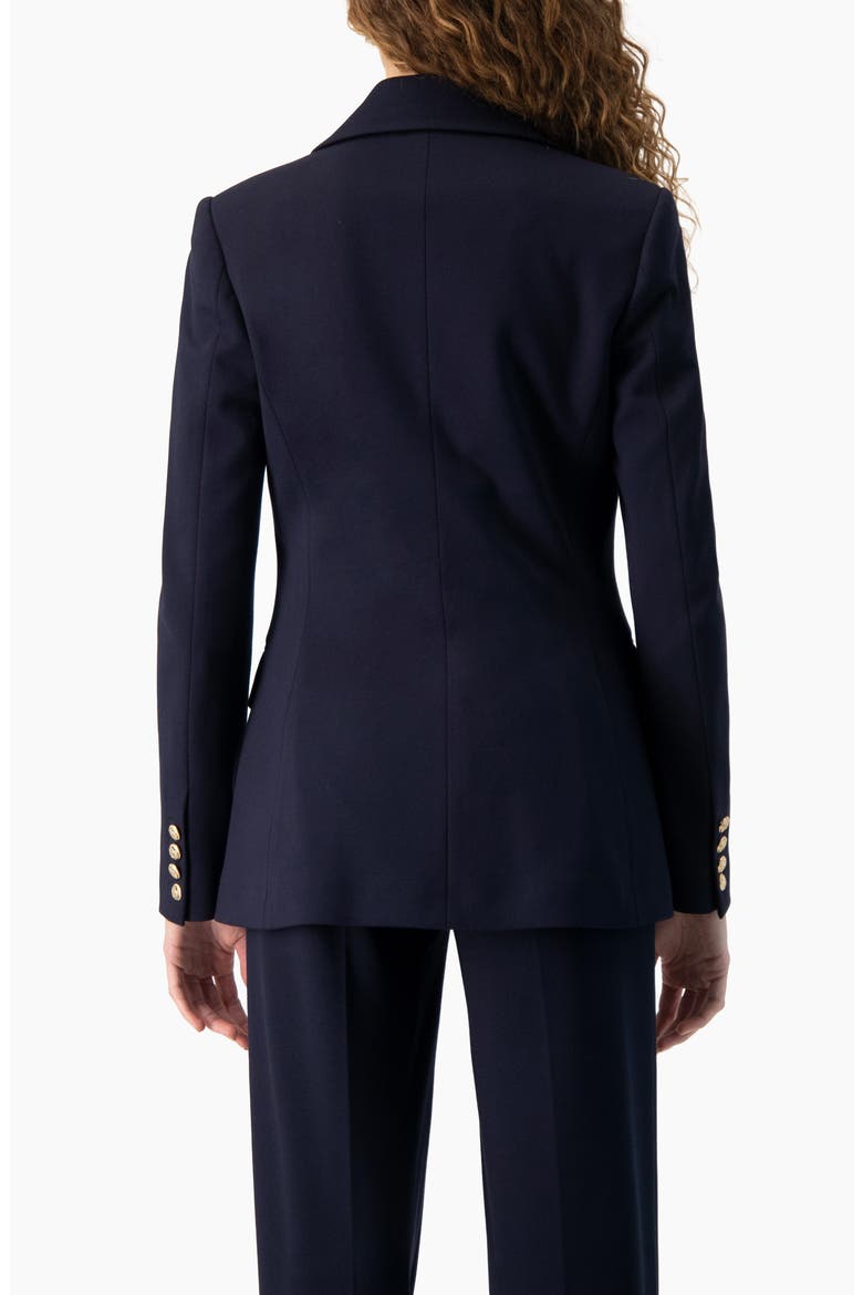 Tailored Single-Breasted Blazer, Alternate, color, Navy Blue