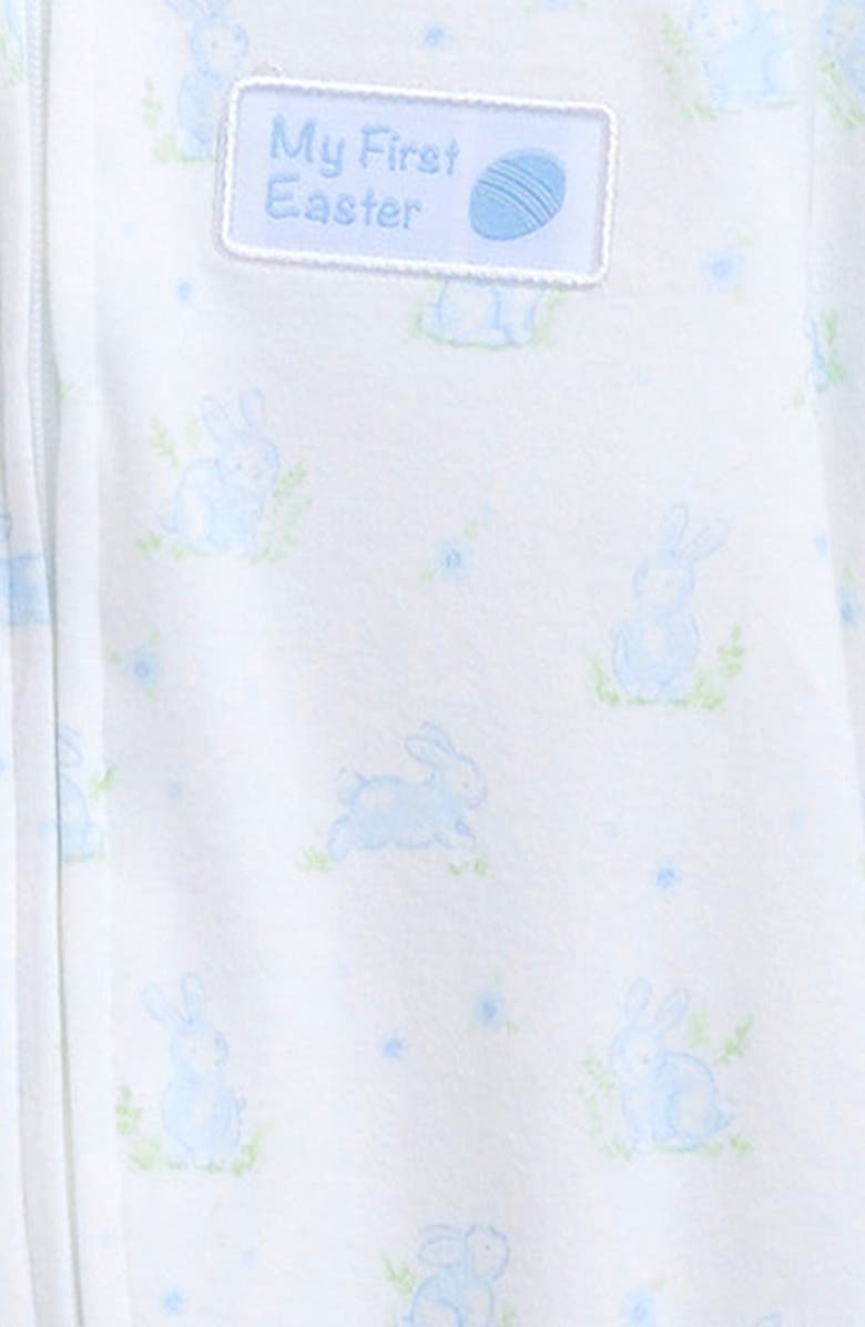 Little Me First Easter Footie & Hat Set, Alternate, color, Blue