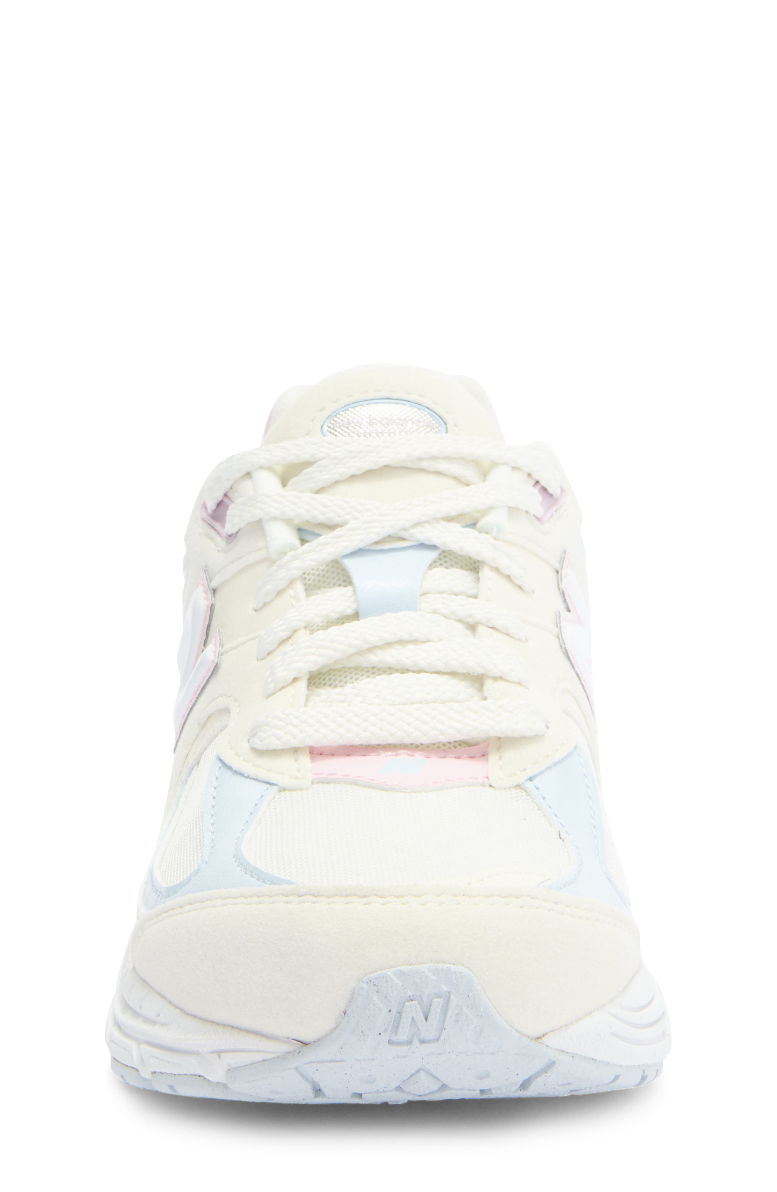 New Balance Kids' 2002R Sneaker, Alternate, color, Sea Salt/ Ice Blue