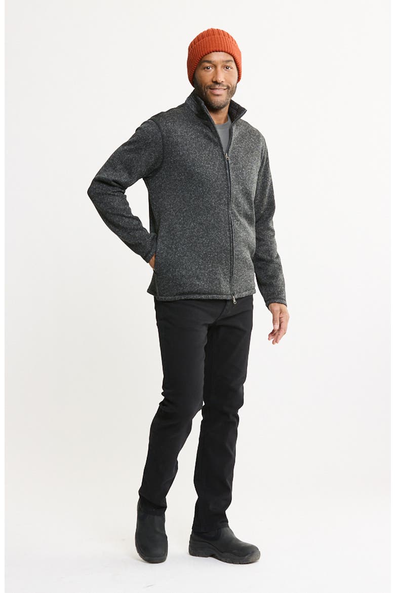 Sweater Fleece Full Zip, Alternate, color, CHARCOAL FLEECE