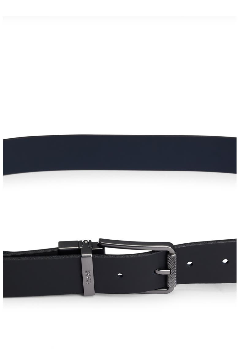 Tintin Leather Belt, Alternate, color, BLACK