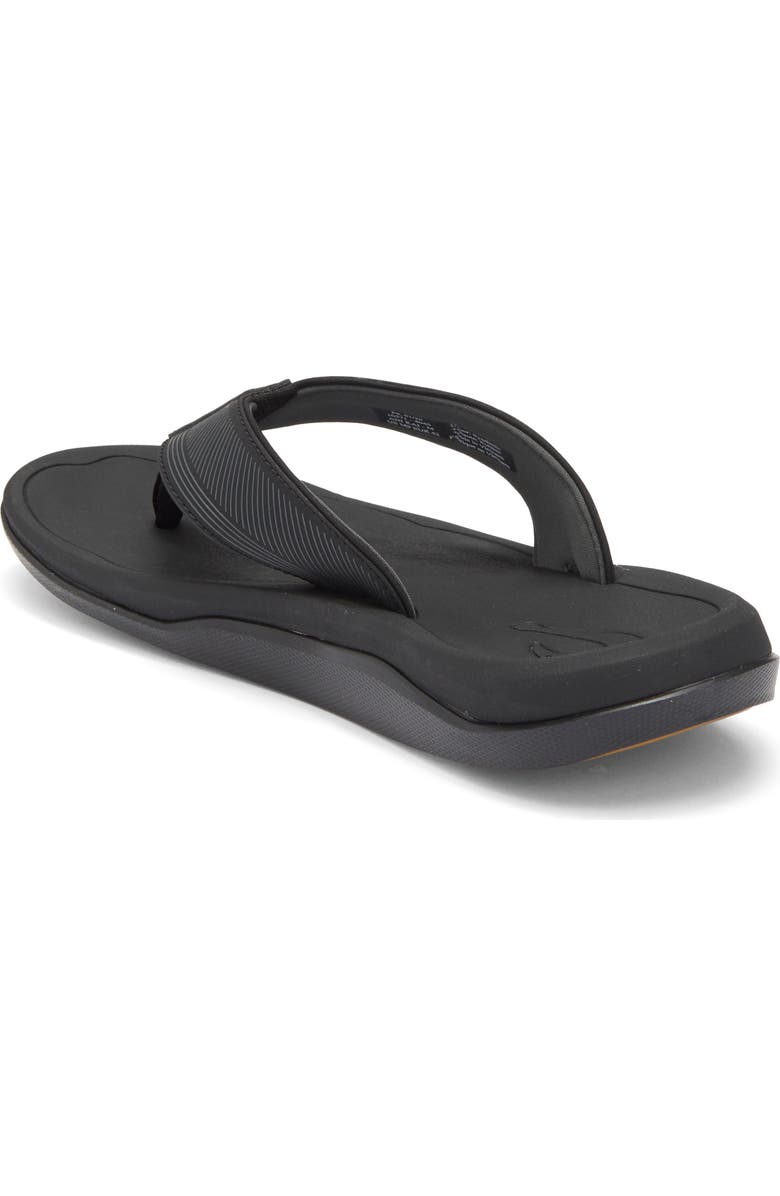 OluKai Ahi Kai Flip Flop, Alternate, color, Black/ Black