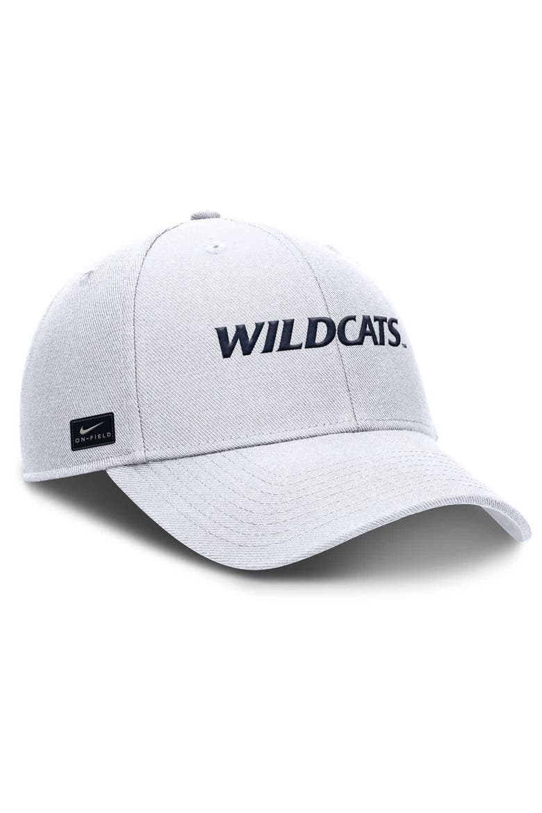 Men's Nike White Arizona Wildcats 2025 On-Field Rise Performance Adjustable Hat, Alternate, color, White