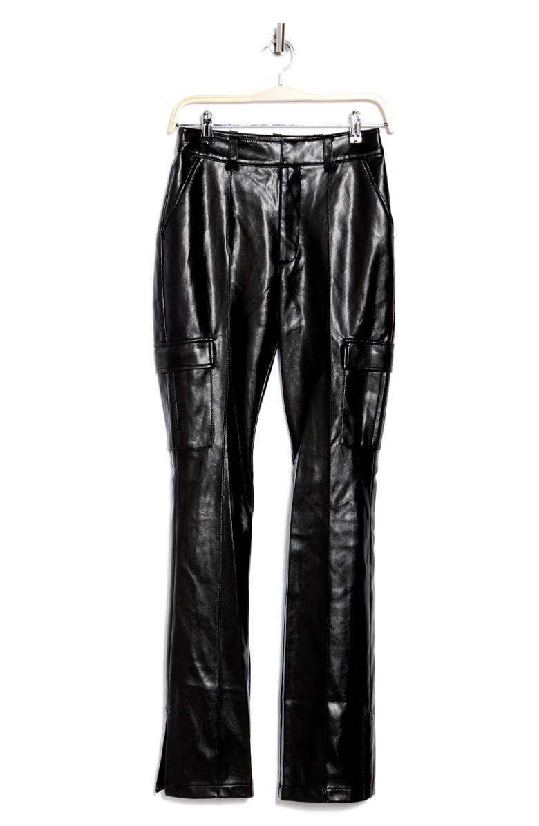 Cinq à Sept Norah Faux Leather Flare Pants, Alternate, color,