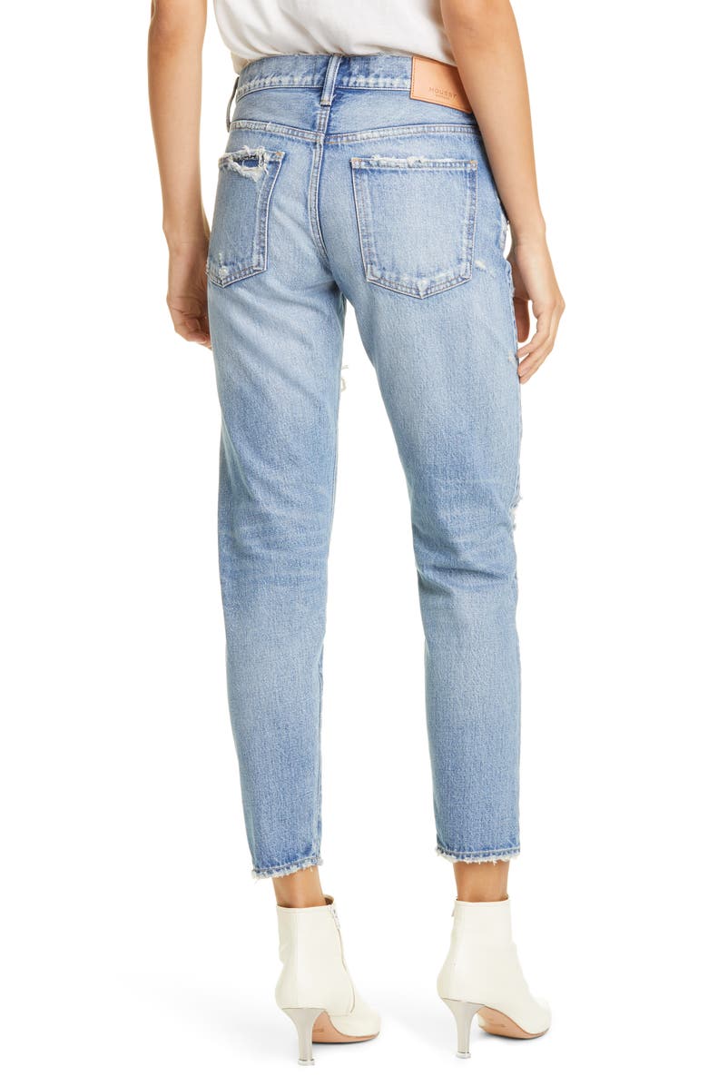 MOUSSY Bowie Ripped Tapered Jeans, Alternate, color, 