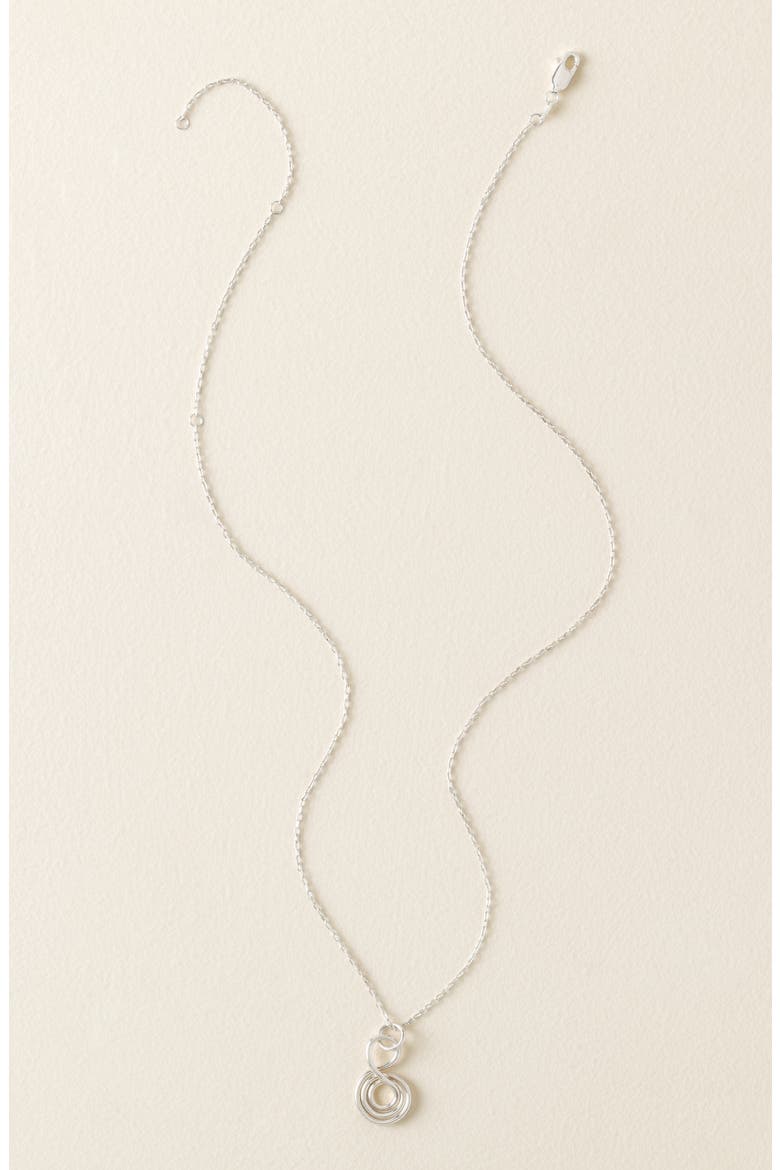 Gratitude Necklace, Alternate, color, Silver