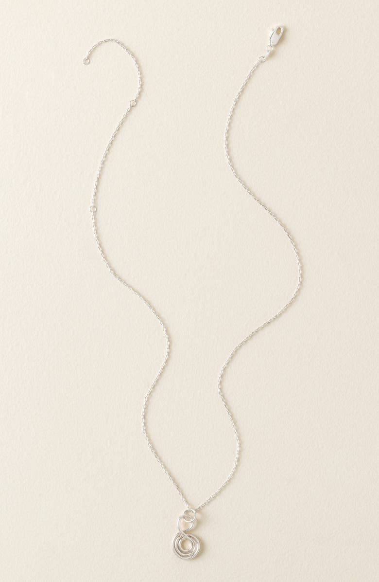 Uncommon Goods Gratitude Necklace, Alternate, color, Silver