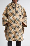 Burberry Check Nylon Poncho