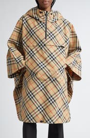 Burberry Check Nylon Poncho
