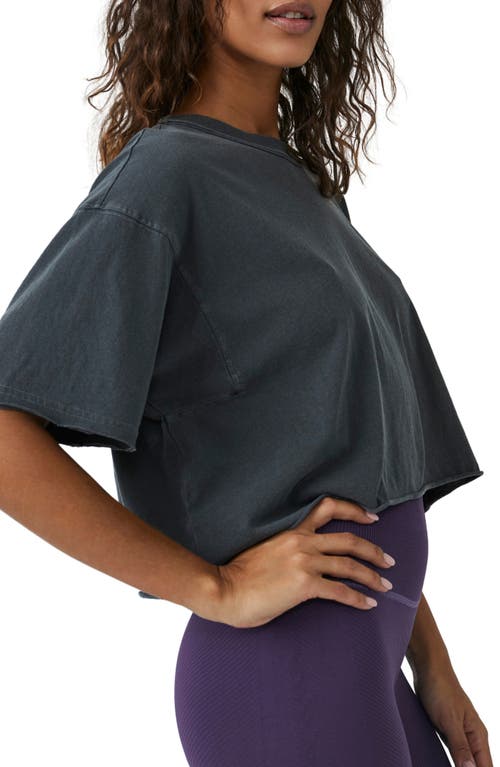 Free People Cotton Inspire Tee In Black
