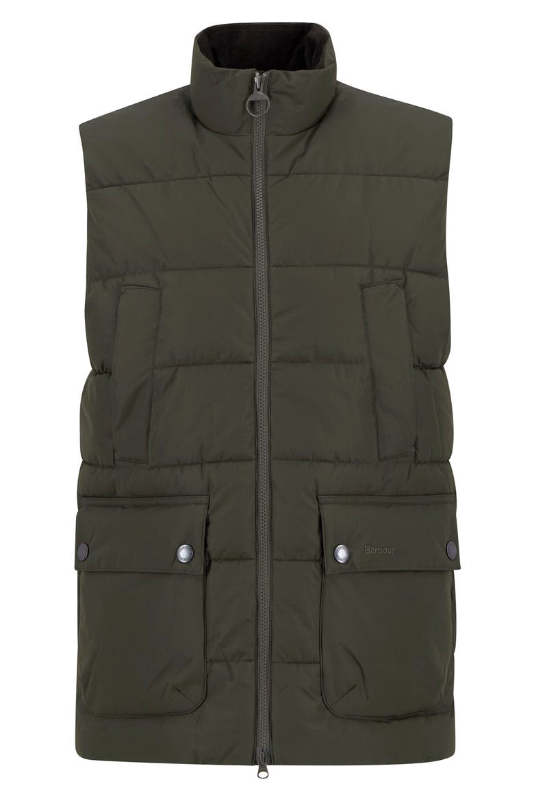 Bedale Quilted Puffer Vest, Alternate, color, SAGE