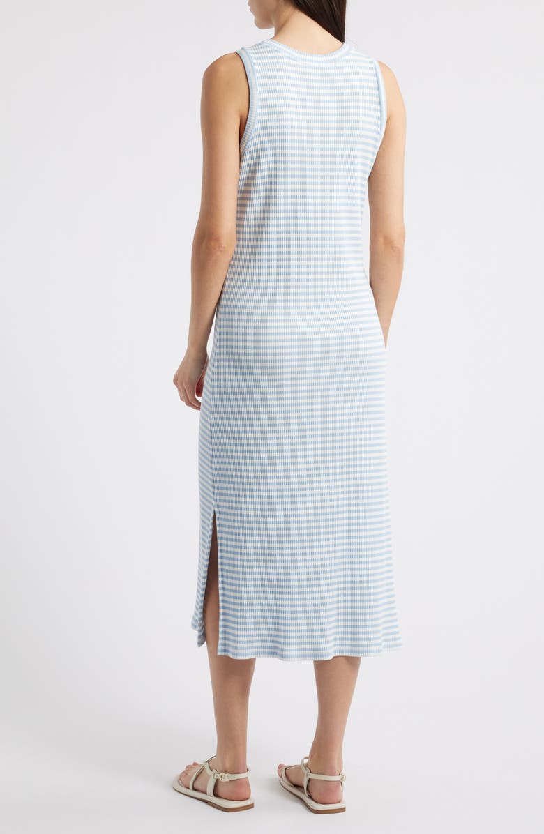 Rails Stripe Rib Midi Tank Dress, Alternate, color, Chambray Blue Stripe