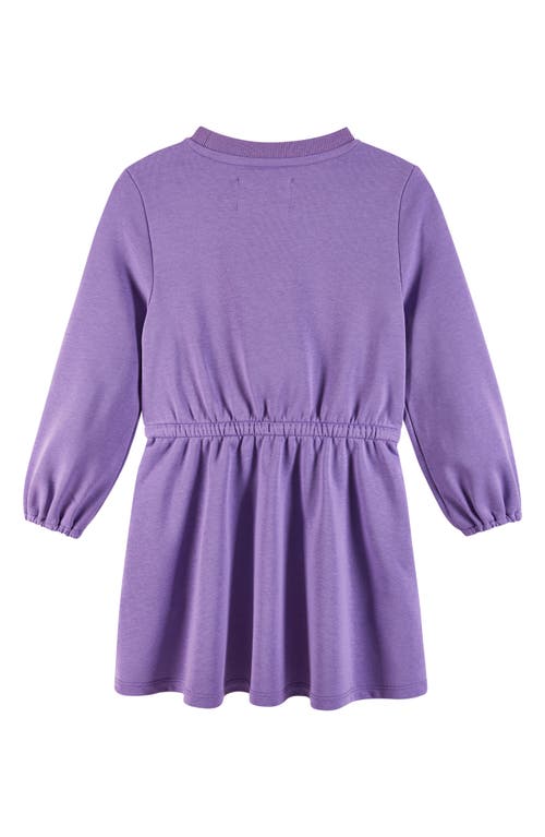 Shop Andy & Evan Kids' Spongebob Squarepants™ French Terry Sweatshirt Dress In Purple
