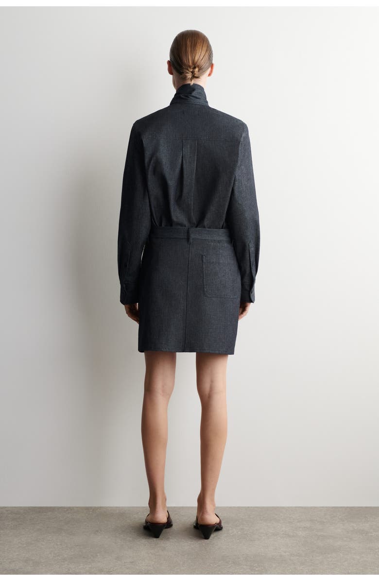 COS Denim Mini Skirt, Alternate, color, Indigo