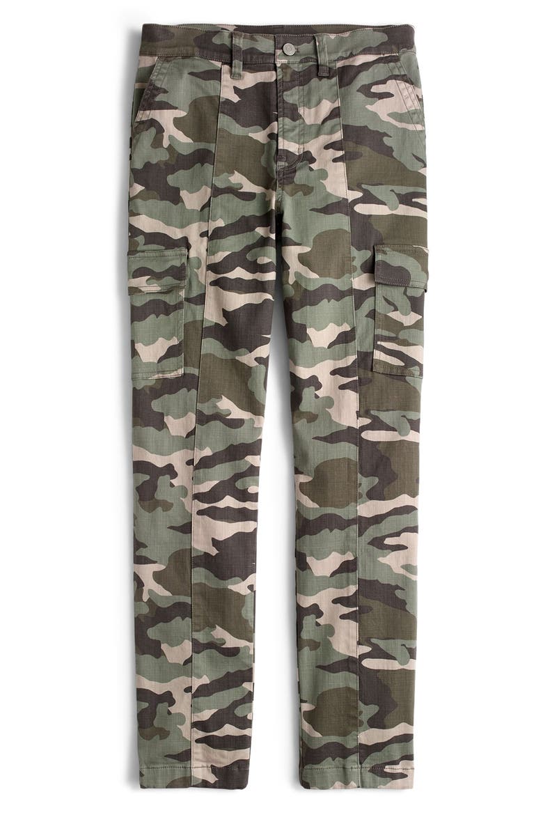 Camo Straight Leg Cargo Pants, Main, color, FADED VINE