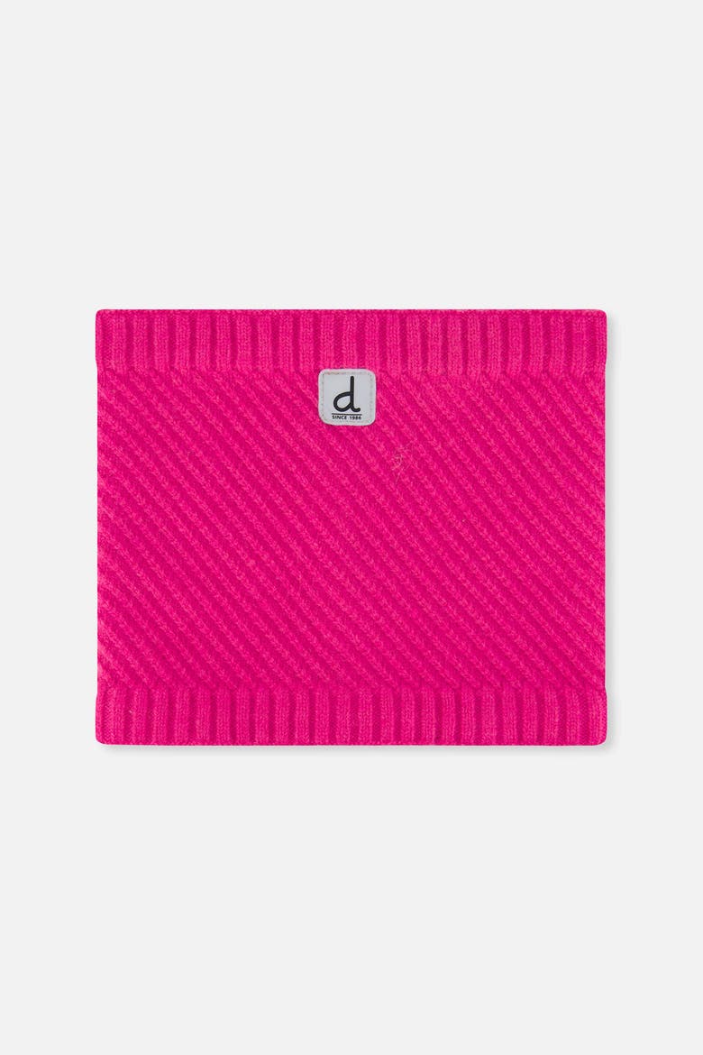 Knit Fleece-Lined Neckwarmer, Main, color, Bright Pink