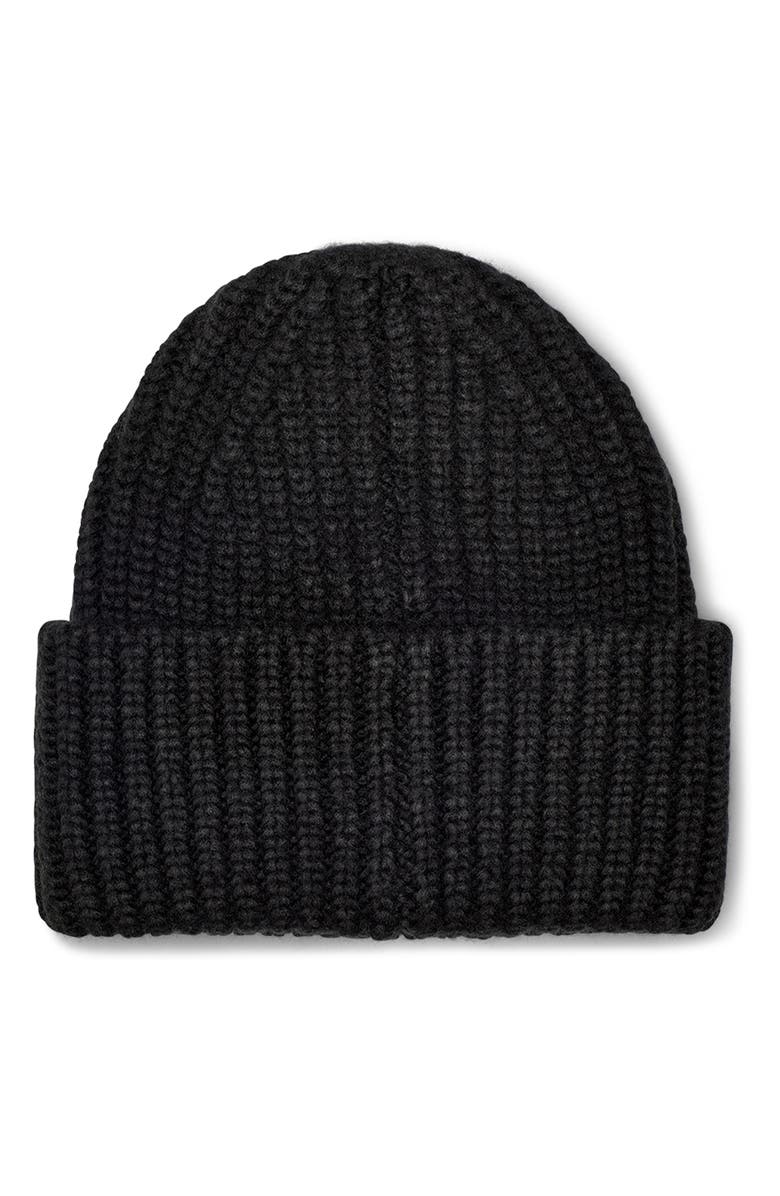 UGG<sup>®</sup> Chunky Ribbed Beanie, Alternate, color, Black