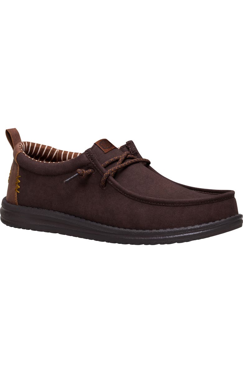 Hey Dude Wally Classic Downtown Slip-On, Main, color, Downtown Brown