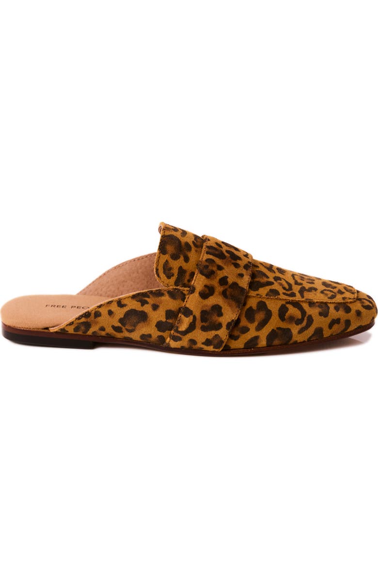 Free People At Ease Loafer, Alternate, color, Leopard Suede