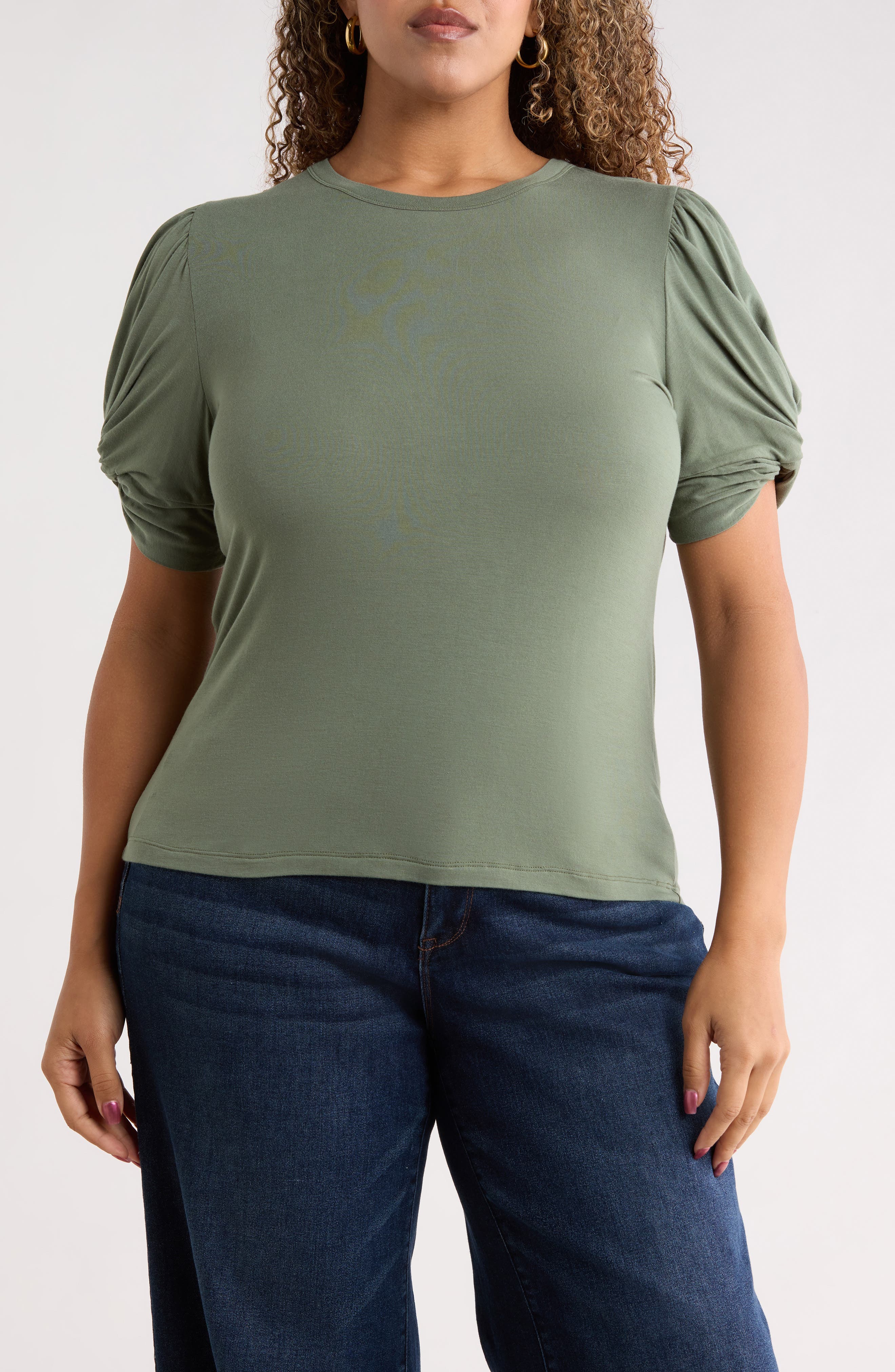 Ruched Sleeve Top - image 5