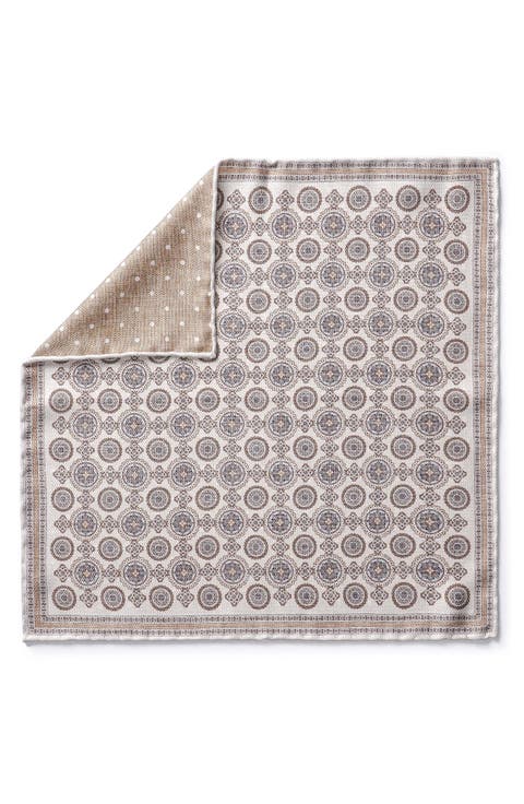 Selby Reversible Silk Pocket Square