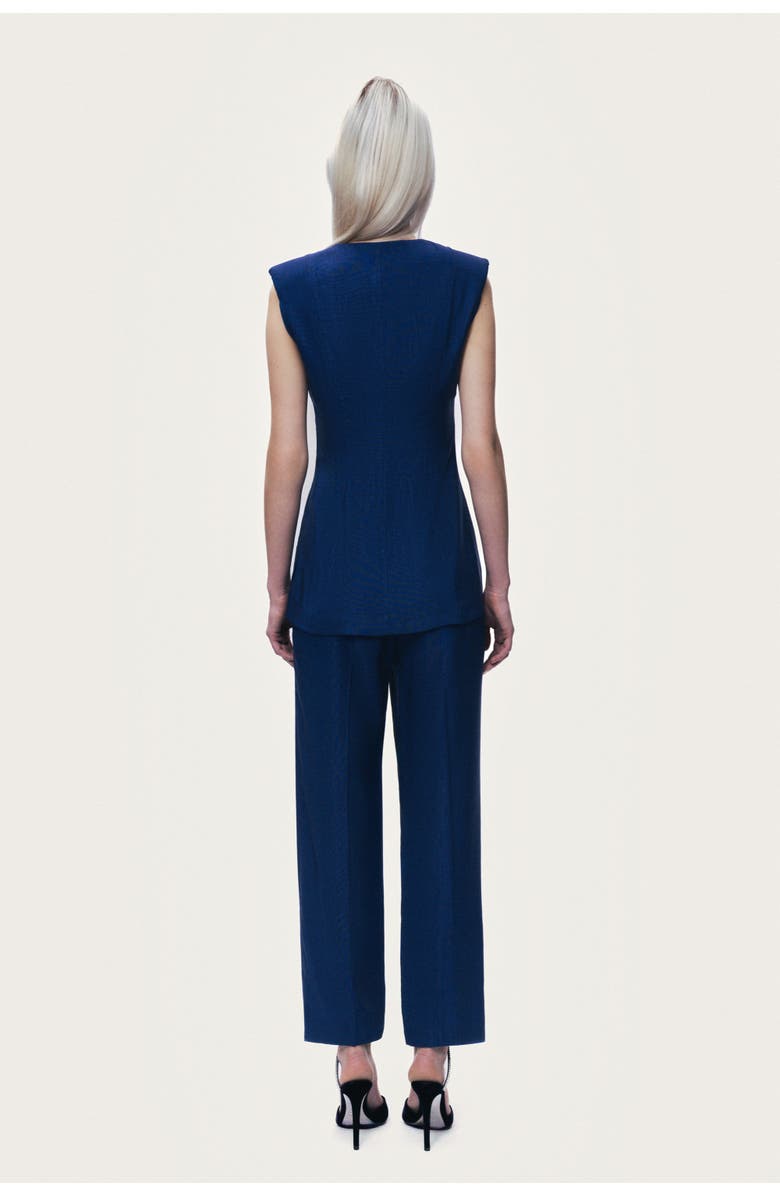 Nocturne Padded V-Neck Vest, Alternate, color, Navy