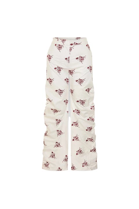 The Broderie Anglaise Edit High Waisted Embroidered Pants