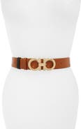 FERRAGAMO Reversible Double Gancio Belt