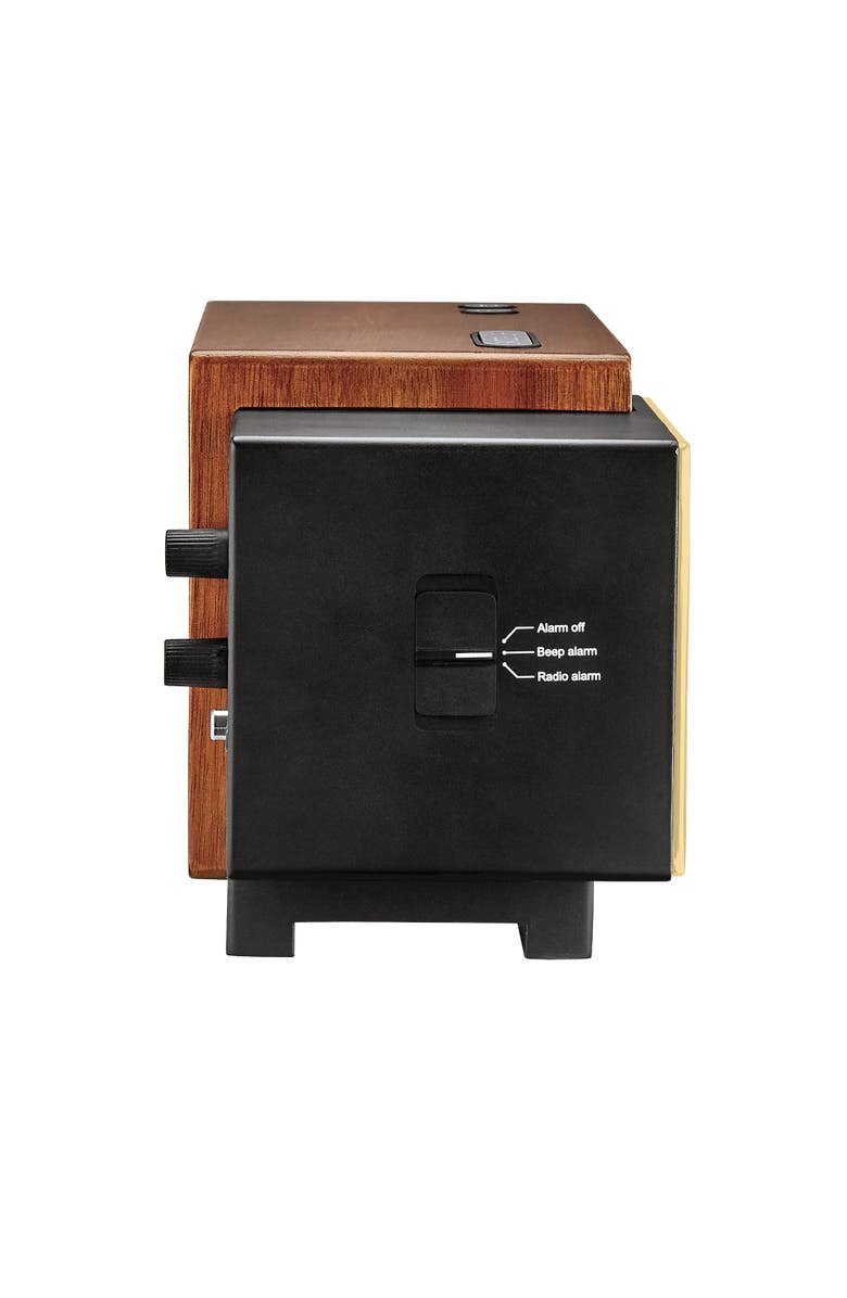 Bulova Clocks Precision Tone Clock Radio, Gold Tone, Alternate, color, Brown