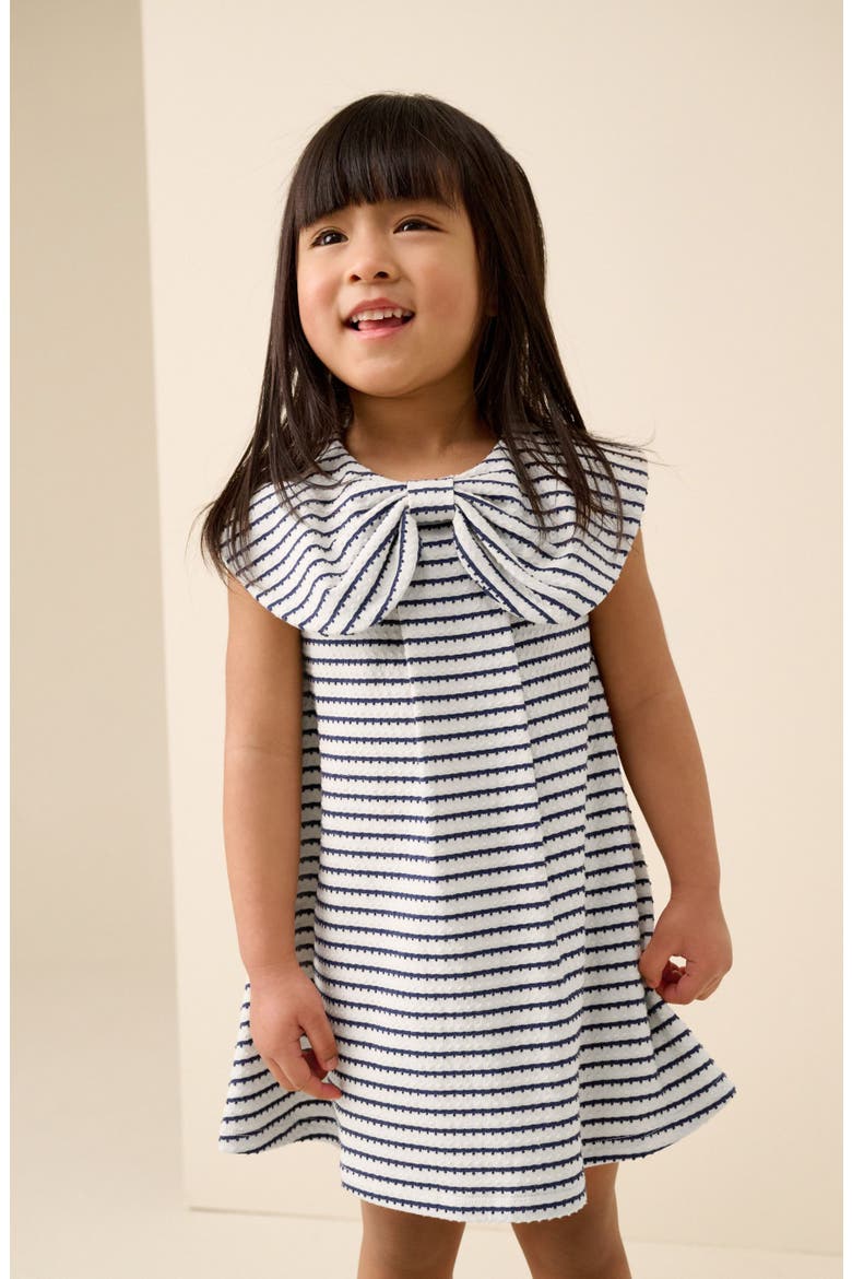 Kids' Stripe Frill Collar Dress, Main, color, MULTI