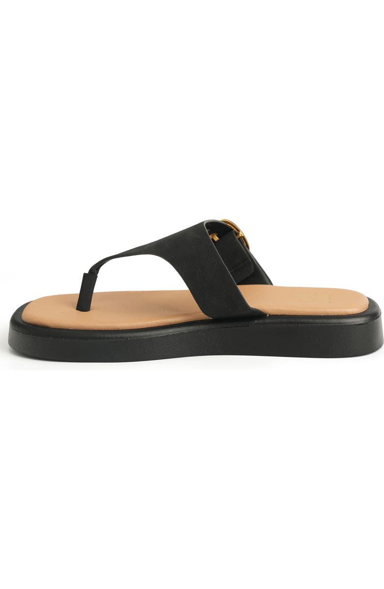 NEW YORK AND COMPANY Jett Platform Wedge Flip Flop, Alternate, color, Black