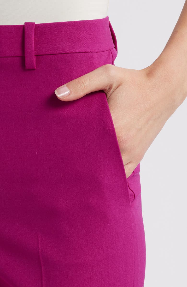 Theory Slim Fit Stretch Wool Trousers, Alternate, color, Wildflower