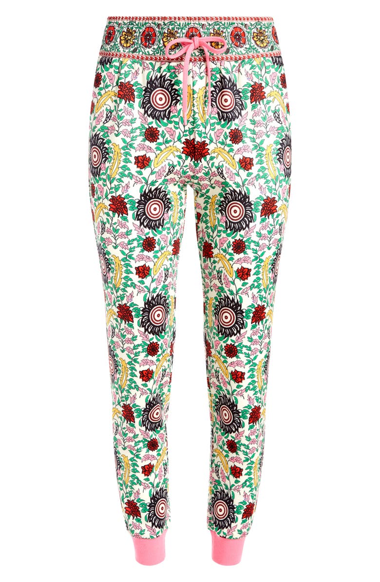 Alice + Olivia NYC Floral Slim Joggers, Alternate, color, 