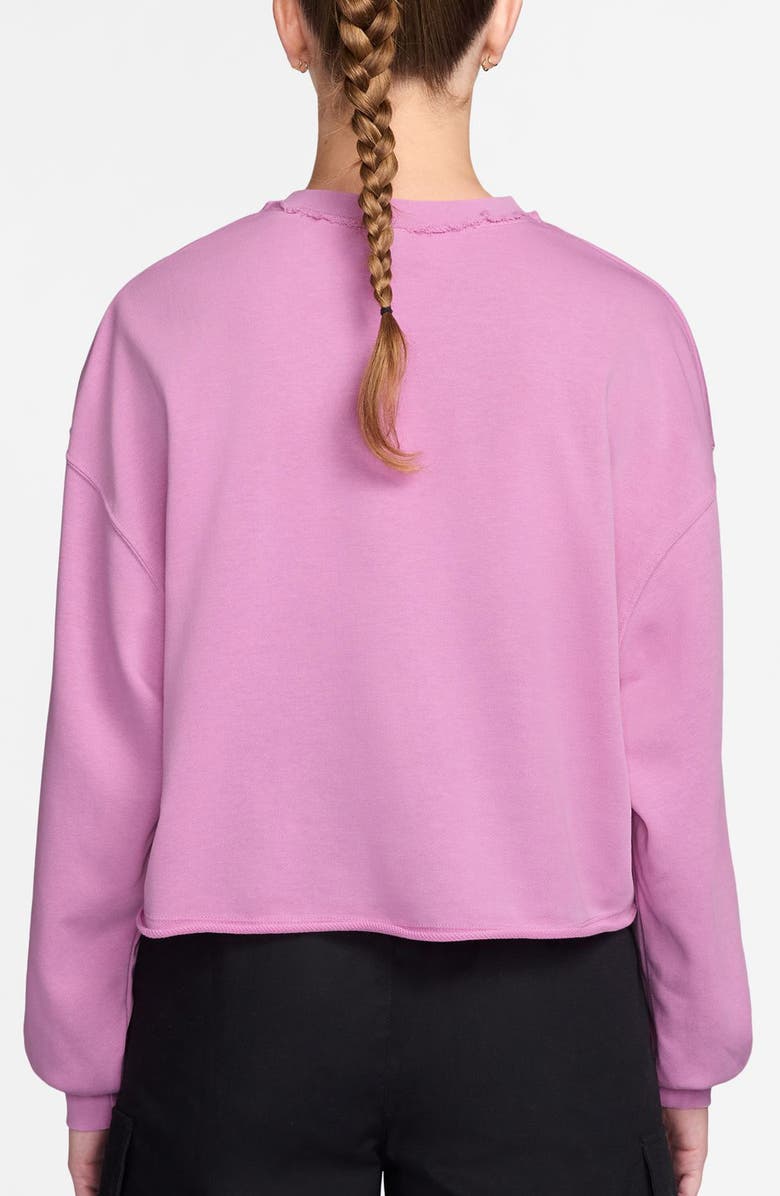 Nike Chill Relaxed Fit French Terry Sweatshirt, Alternate, color, Light Magenta/ Sail