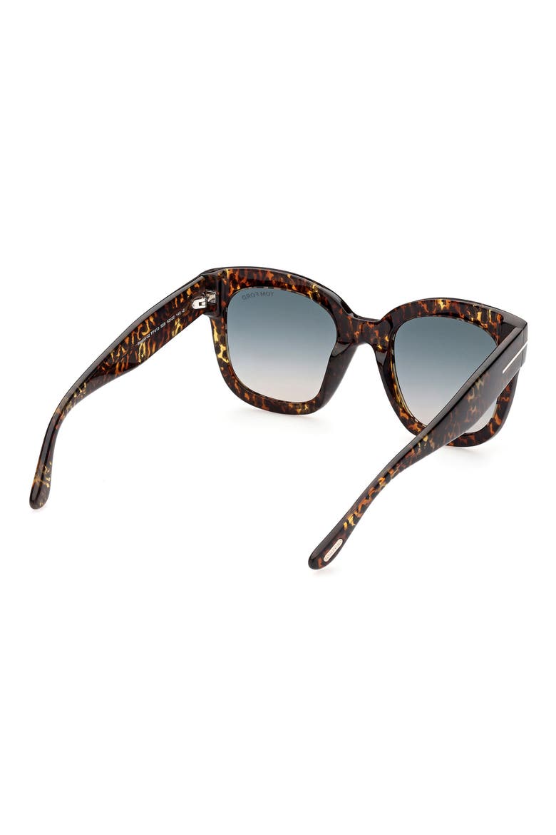 56mm Gradient Cat Eye Sunglasses, Alternate, color, DARK HAVANA / GRADIENT SMOKE