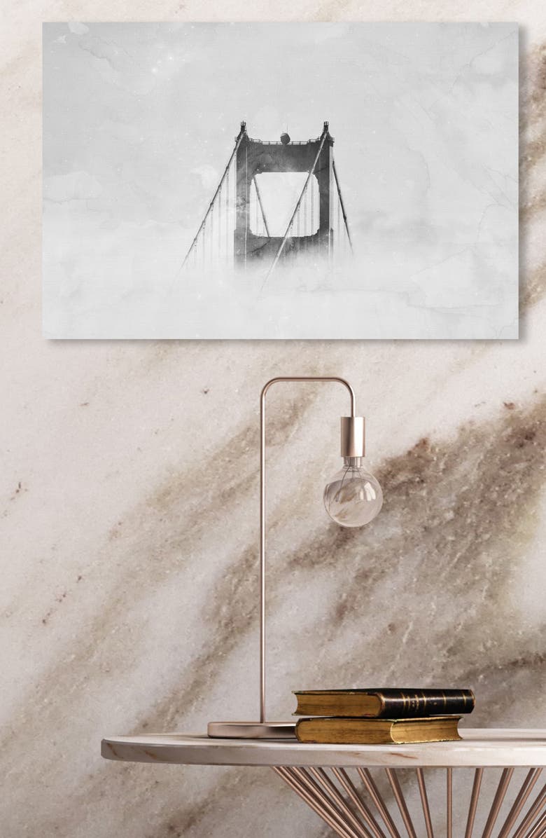 Oliver Gal Up So High Golden Gate Bridge Canvas Wall Art, Alternate, color,