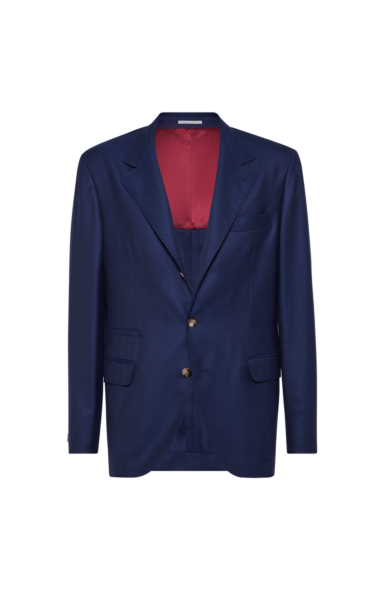 Brunello Cucinelli Twill unconstructed blazer, Main, color, Avio Blue