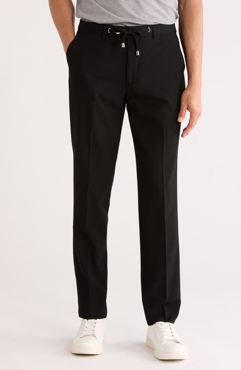 Seersucker Flat Front Pants