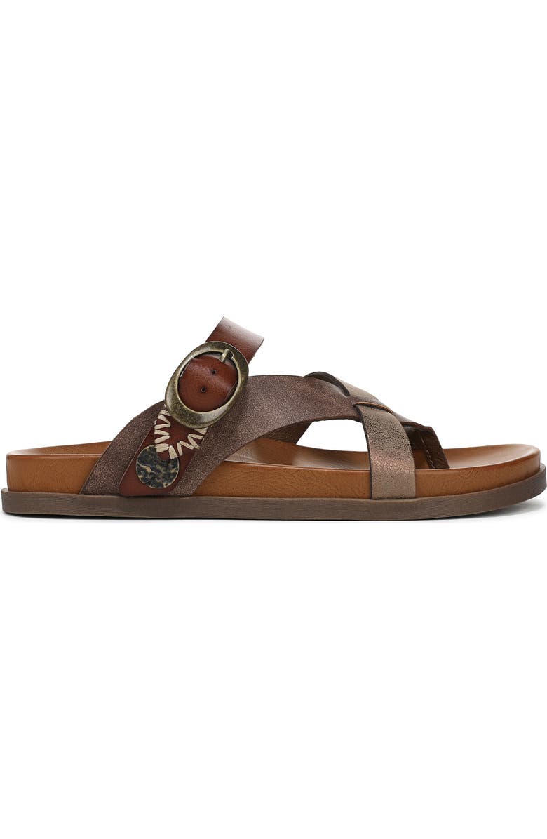Blowfish Malibu Lilac Strappy Slide Sandal, Alternate, color, Walnut Faux Leather