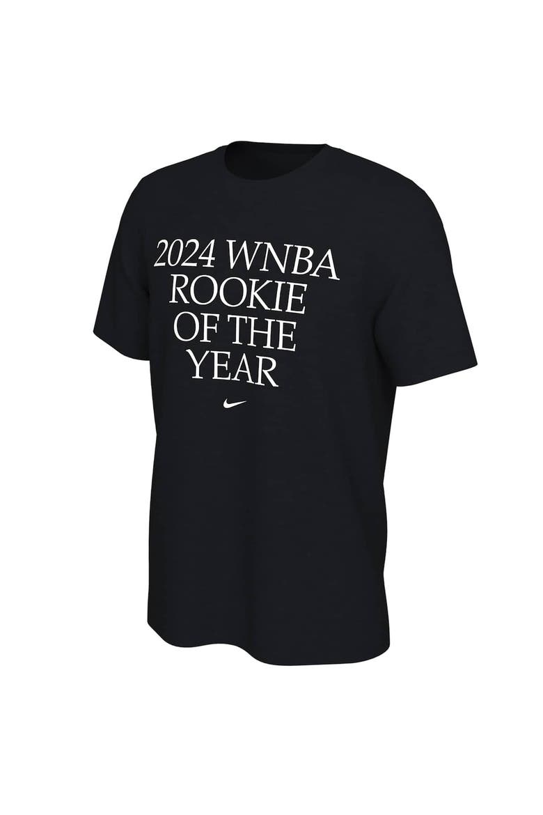 Unisex Nike Caitlin Clark Black Indiana Fever 2024 WNBA Rookie of the Year T-Shirt, Alternate, color, Black